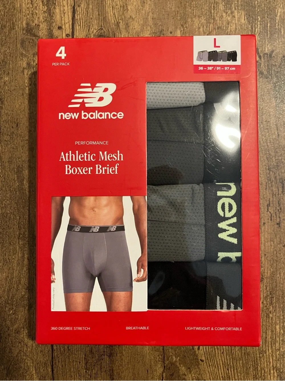 New balance, boxer, briefs 4x